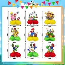 1pc/9pcs Cartoon Anime Honeycomb Desktop Decoration, Printed With Classic Cartoon Anime Character Patterns Style Decor (Balloons Not Included). Exquisite Table Centerpiece Is An Ideal Choice For Fan Gatherings, Theme Parties, Suitable For Photography Props And Fan Collectibles. Elegant Gift For Fans And Anime Enthusiasts - View 3