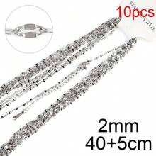 10pcs Stainless Steel Lip Chain Necklaces Findings Gold Silver Color Link Chains Choker For DIY Jewelry Necklace Making Accessories - DIY Necklace - View 9