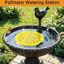 Floating Bee Island - EVA Foam Floating Bee And Butterfly Waterer - Comes With A Drinking Tray To Attract Bees And Insects, Beekeeping Equipment. Includes A Landing Tray, Beekeeping Supplies, And Outdoor Garden Decor. - A - View 2