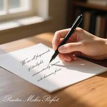 Modern Calligraphy Tracing Workbook For Adults & Teens: 32-Page Beginner's Guide To Elegant Hand Lettering With Alphabet, Words, And Sentences Practice Sheets - A - View 7