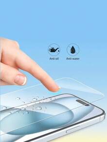 5pcs Tempered Glass Screen Protector, Compatible With IPhone Duo, 18 Pro Max, 17, 16, 16 Plus, 16 Pro, 16 Pro Max, 15, 14, 13, 12, 11 Pro Max, X, XS, XR, Mini, 7, 8, 14 Plus, Also Compatible With 14, 15 Pro Max. Birthday Gift, Gift For Family And Friends, Phone Screen Protector, Phone Accessories. - Clear - View 3