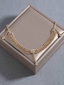 1pc Elegant Vintage Inspired Regal Style Ins Tassel Arm Chain - Gold - View 2