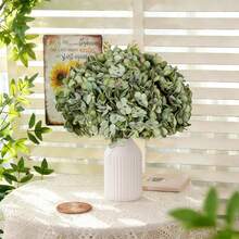 1/3/6 Artificial Hydrangea Bouquets, Artificial Flowers And Plants, Room Decorations, Autumn Garden Decorations, Table Decorations, Birthday Party Decorations, Wedding Flower Baskets, Bridal Bouquets, Home Decor, Dining Room, Bedroom, Windowsill Decorations, Vase Decorations, Valentine's Day Gifts, New Year Decorations, Outdoor Gardens, Back-To-School Season. - Green - View 4