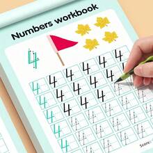 48-Page Digital Learning & Practice Workbook, Early Childhood Writing Skills With Colorful Illustrations, Number Learning Book, Interactive Learning, Engaging Layout, Children's Writing Practice Workbook - Multi-color - View 5