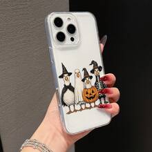 Halloween Little Duck Squad Pattern Phone Case, Compatible With Apple, Honor, Nothing, And Other Phone Models, Great Choice For Couples And Holiday Gifts - Clear - View 2
