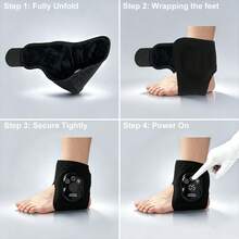 FollowBreak Alat Pijat Pemanas Kaki Elektrik dengan Layar LCD - Pemanas Pergelangan Kaki dengan Tampilan Suhu Visual, Alat Pijat Pergelangan Kaki yang Dapat Diatur (Dengan Getaran dan Terapi Panas), Alat Pijat Kaki Rumahan - 1800mAh - MultiWarna - View 5
