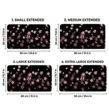 Cherry Blossom Theme Extra Large Gaming Mouse Pad - Rectangular Desk Mat, With Non-Slip Rubber Base, Designed In Rectangular Shape, Embedded With Pink And Purple Flowers, Perfect For Home And Office Use. - Cherry Blossoms Falling - View 7