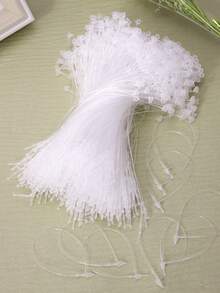 500/1000pcs Plastic Gift Tag Ropes, Minimalist Transparent Gift Label Ropes, Suitable For Parties, Back To School, Valentine's Day, 5 Inches*13cm - View 4