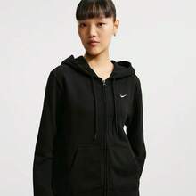 Sweatshirt Berkerudung Hitam Nike Soft Knit yang Bernapas untuk Wanita - Hitam - View 3