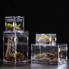 High Transparency Leak-Proof Acrylic Terrarium, Suitable For Snakes And Lizards - Easy To Clean, Breathable Design, Convenient For Pet Care And Observation, Rectangular - Clear - View 2