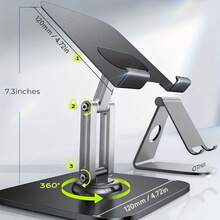 Brand New Tablet Stand, Rotating Holder, Compatible With Pads And Phones, Multifunctional And Adjustable - View 6