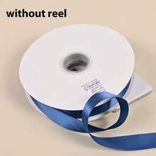 10 Yards Royal Blue Satin Ribbon Roll, Multiple Sizes Available - Silky Polyester Fabric Edge Ribbon, Suitable For Gift Wrapping, Wedding Bouquet Decoration, Christmas Gift Packaging, Hair Clips With Ribbon, Cake Decoration And Handmade Crafts - Denim Blue - View 8