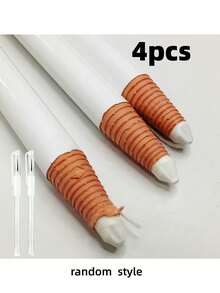 White Semi-Permanent Eyebrow Positioning Pencil For Tattooing, Waterproof Anti-Smudge Eyebrow Shape Design Marking Pen, Professional Tattoo Artist Use Non-Fading Smooth Line Drawing Pen - Multicolor - View 10