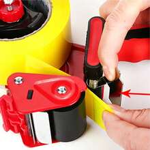 1pc Packing Tape Gun Set With 30m Tape, Handheld Packaging Tape Dispenser, Metal Cutter, Carton Sealing Tool, Suitable For Home Moving, Warehouse, Office And Express Packaging - Sets - View 8