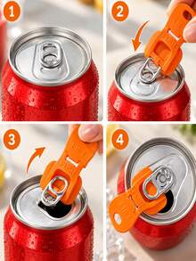 2pcs Random Color 6-Color Soda Can Opener And Soda Can Lid, Beverage Protection Cap, Suitable For Party, BBQ, Camping And Travel - Multicolor - View 10