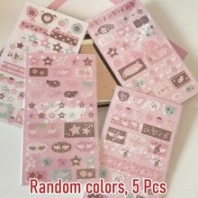 Korean Style Musical Note Strawberry Star Stickers Phone Case Decorative Decals - Multicolor - View 11