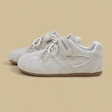 RENBEN Women's Spring/Autumn 2026 New Thin Casual Flat Soft Sole Patchwork Color Sports Shoes - Grey - View 5