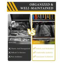 80PCS Black Magnetic Wrench Organizer Widget Portable Tool Storage Shelf - A - View 10