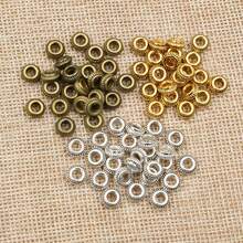 40pcs 5mm Alloy Metal Spacer Beads Stopper Charms Beads For Necklace Bracelet DIY Jewelry Making Accessories - Spacer Beads - View 2