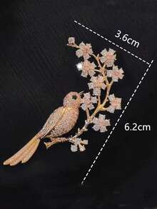 1PC Newly Launched "Joyful Peacock" Brooch For Luxury Coat, Suit And Formal Dress, Small Exclusive High-End Style Pin. - Multicolor - View 7