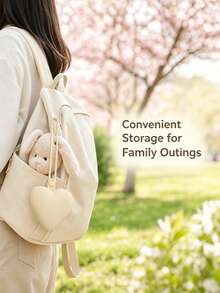 Heart-Shaped Portable Storage Bag, Suitable For Women And Travelers, Ideal For Storing Small Items, Comes With Pendant - Multicolor - View 5