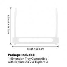 1PC Long /Short Extension Tray Compatible With Maker 3 And Maker;Extension Tray Compatible With Explore Air 2 & Explore 3;Plastic Tray Extender Holder ;Cutting Mat Support Artworks, Crafts Tool Supplies - A - View 12