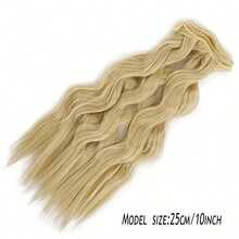 A 10-Inch Long DIY Hair Cap For BJD Doll With Fringe And Raw Headband For BJD Hair Curtain - Multicolor - View 2