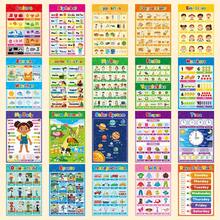 20Pcs A3 Kids Educational Learning Posters, Alphabet Numbers Shapes Colors Weather Solar System Wall Charts, Preschool Homeschool Classroom Teaching Aids For Toddlers - Multicolor - View 4