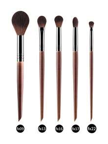 24/21/15/9/8/7/6/5/3pcs Faux Rosewood Handle Makeup Brush Set, Soft Fluffy Bristles, Neat Tips, Skin-Friendly And Non-Irritating, Moderate Powder Pickup With Minimal Fallout, Meets Full Face Makeup Needs - Redwood - View 18