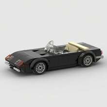 Yellow/Black/Red MOC Supercar Racing Classic Building Block Car Model Toy Set, Educational Creative Toy For Children, DIY Car Model Kit For Adults, City Technology Champion Cup Series, Suitable As Birthday, Halloween, Christmas Gift For Boyfriend, Husband, Kids, And For Collection And Home Decoration - Model - View 7