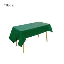 5pcs 137x183cm Disposable Solid Color Tablecloths, Multi-Color PE Material Rectangular Tablecloths, Suitable For Weddings, Parties, Birthday Gatherings, Bridal Showers, Graduation Ceremonies, Baptisms, Banquets, Christmas Parties, Home Decor And Other Occasions. - Multicolor - View 19