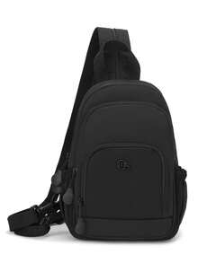 Multifunctional Nylon Crossbody Bag. 3D Multi-Compartment Design, Main Pocket With Front Zipper Pocket And Side Mesh Pockets/Drawstring Pockets, Phone, Wallet, Keys, Water Bottle Each In Its Place; Versatile For Commuting/Cycling/Hiking/Shopping. - Multicolor - View 11