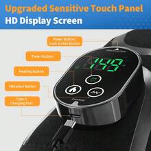 Hailicare Wireless Heated Elbow Brace With Vibration Massage, Rechargeable Neoprene Elbow Support Sleeve, Heat Therapy Pain Relief Wrap For Sports Recovery - View 9