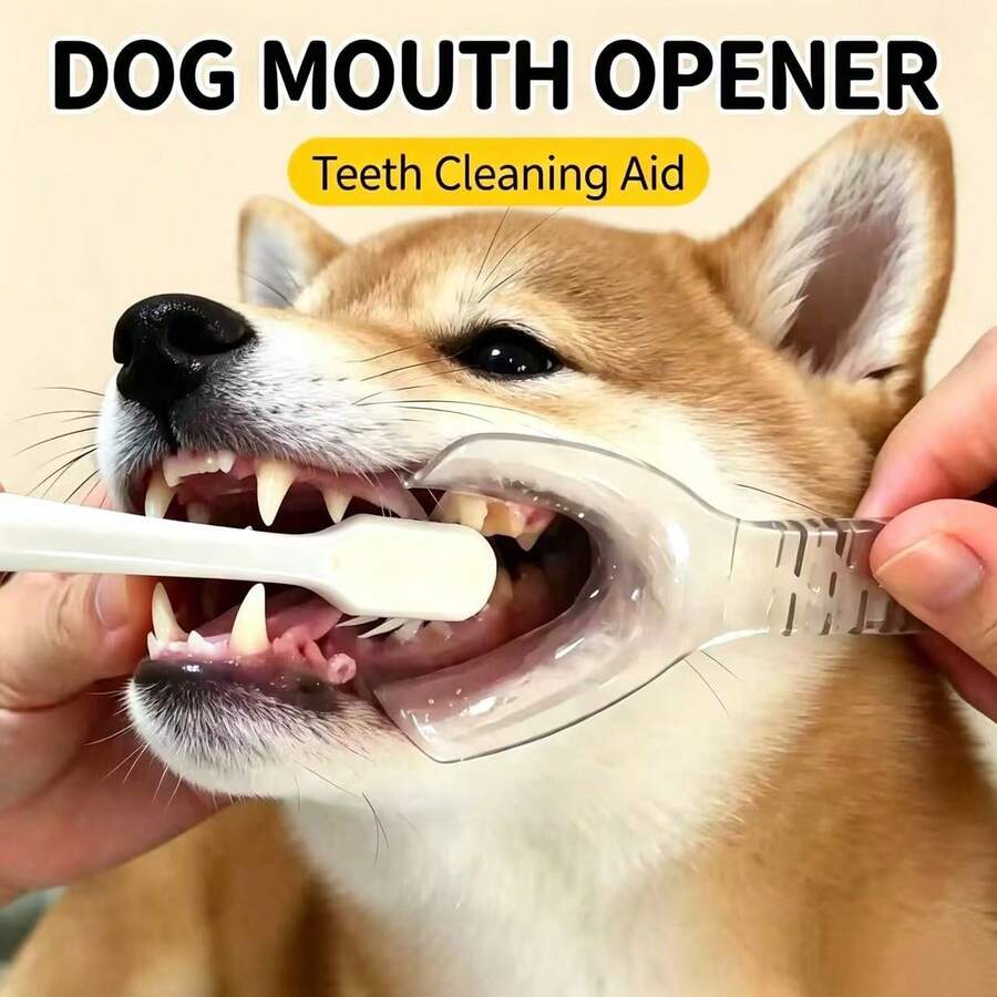 Alat Bantu Pembersih Gigi Pembuka Mulut Anjing Peliharaan, Alat Pembersih Gigi Transparan untuk Anak Anjing, Cocok untuk Menyikat Gigi Anjing - View 1