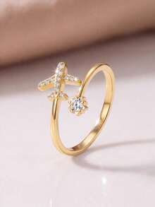 1 Pair Minimalist Elegant Separated Rings, Suitable For Daily Wear, Parties Or Valentine's Day Gift - Style 1 - View 6