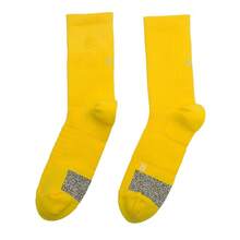 Under Armour UA Curry Series | Thickened Terry Cloth Shock-Absorbing High-Elastic Knitted Unisex Basketball Mid-Calf Professional Sports Socks - Yellow - View 4