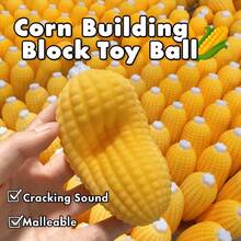 1pc Realistic Corn Handmade Squeeze Ball, Squeezable Sound, Voice Control, Stress Relief Venting Toy - Multicolor - View 4