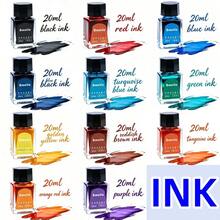 11-Colors Steel Pen Ink, Non-Carbon, Glass Bottle, 20ml, High-Quality, Quick-Drying, For Students And Adults - 20ml Glass Bottle Non-carbon Ink - View 13