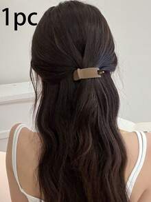4 Pcs / 1 Pc Matte Small Ponytail Claw Clips, Non-Slip Half-Up & Updo Hair Clips, High Crown Hair Clips, Anti-Slip Fixing Hair Clips, Daily Commute Hair Accessories, Women's Styling Accessories, Suitable For Weddings, Parties, Work, School, Birthdays And Other Occasions - Multicolor - View 8
