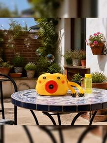 Ricolandia Bunny Toy Bubble Machine Camera Shape With Automatic Music For Children - Yellow - View 6