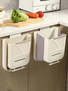 Tempat Sampah Lipat yang Dipasang di Dinding | Tempat Sampah PP yang Dipasang di Dinding, Cocok untuk Dipasang di Pintu Kabinet atau di Bawah Wastafel; Dapat Digunakan di Dapur, Kamar Mandi, Mobil, Asrama Sekolah, dan Berbagai Tempat Lainnya - Dekorasi Rumah dan Kebutuhan Sehari-hari. - Berbagai gaya - View 10
