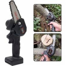 Moto Serra Elétrica Portátil 24V Bateria 2000mAh Carregador Bivolt Poda Jardim Galhos Cortar Madeira Ferramenta Leve Prática - Preto - Visão 1