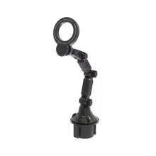 Car Cup Holder And Phone Holder, Magnetic Cup Holder, Adjustable Car Phone Holder With Extended Base, Articulated Arm And 360° Rotation, Stable Phone Holder For Center Console, Hands-Free Navigation, Easy Installation, Suitable For Most Vehicles, Perfect Gift For Christmas, Halloween And Birthdays. - Black - View 9