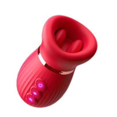 A Multi-Mode Silicone Suction And Vibration Massager For Women-A Portable, Discreet Adult Toy. This 5-In-1 Device Features 8 Dual-Vibration Modes, 2 Clamping Modes, And 2 Licking Modes; It Is Suitable For Solo Use Or Couples' Play.