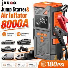2026 Upgraded 5-In-1 Multifunction Compressor, Heavy Duty Car Jump Starter, Portable Charger, Equipped With 150 PSI Digital Tire Inflator, LED Flashlight - SOS Distress Signal Function, Car Accessories, Emergency Repair Tool! - Air Compressor - View 13