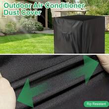 Heavy Duty Full Coverage Outdoor Central Air Conditioner Cover - (32in X 30in X 30in) Black - High Efficiency Protective Cover - Black - View 8