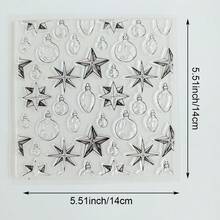 Clear Silicone Stamp, Christmas Themed Transparent Stamp For DIY Scrapbooking, Card Making, Journal Decoration, Christmas Tree Snowflake Cat Gift Gnome Pattern - SD-4 - View 25