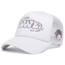 1pc Fashion Girls Letter Baseball Cap Spring/Summer Casual Baseball Cap Hip-Hop Trucker Hat - Embroidery - View 4
