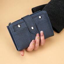 Manufacturer Wholesale Vintage Bi-Fold Women's Coin Purse Multi-Function Card Slots Wallet Fashion Versatile Minimalist Mini - Multicolor - View 6