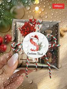 1/90/120/180/300pcs Customizable Pattern & Text Multi-Color Multi-Size Round Christmas Stickers, PVC Waterproof Oil-Proof, Suitable For Christmas Party Celebration, Christmas Gift Box Packaging, Potted Plant Decoration, Funny Item Classification, Personalized & Versatile, Perfect For Parents, Colleagues, Best Friends, Close Friends, Couples, Etc., Compatible With Christmas, Party, Birthday - Multicolor - View 14
